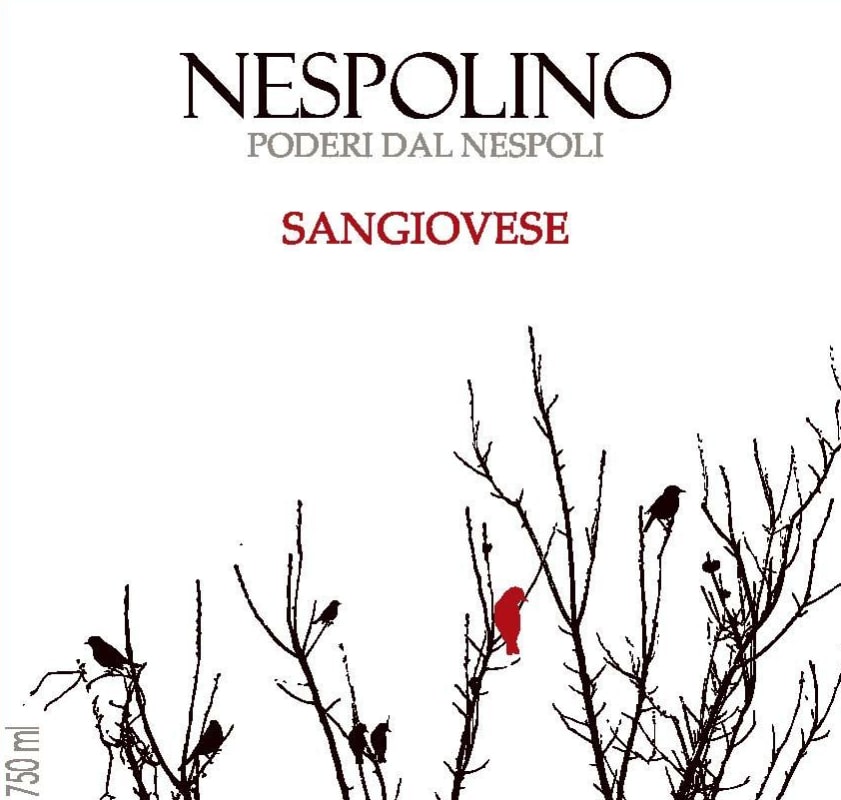 Poderi dal Nespoli Rubicone Nespolino Rosso Sangiovese 2014 Front Label