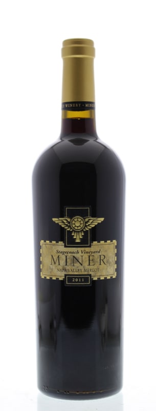 Miner Family Stagecoach Vineyard Merlot 2011 Front Bottle Shot