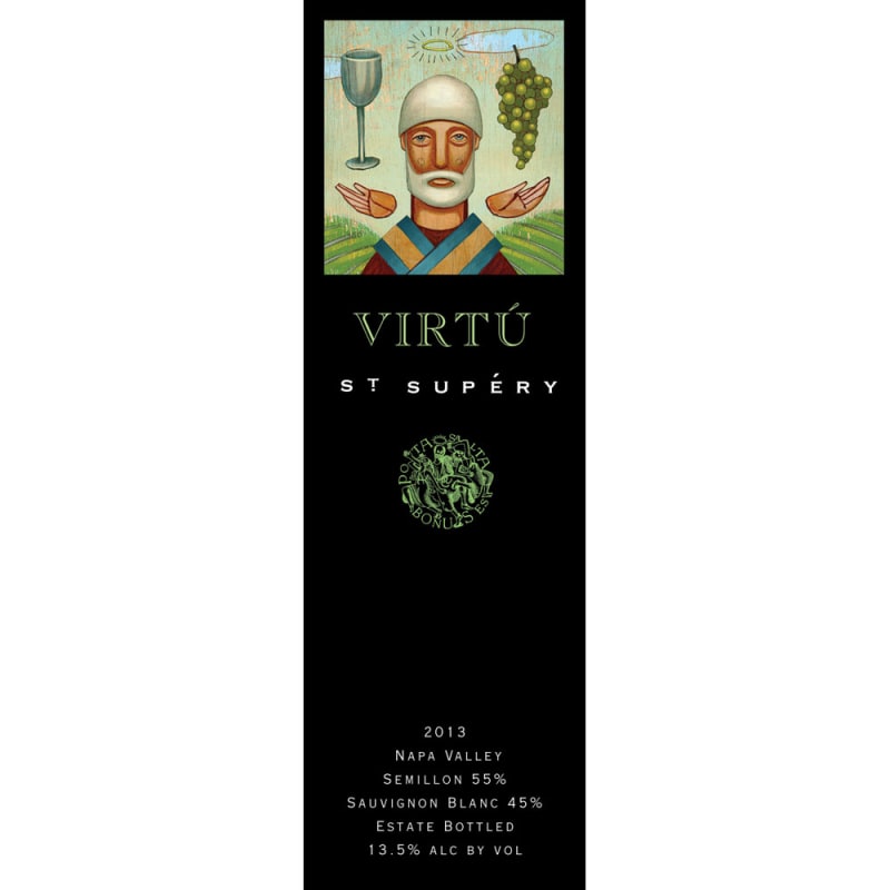 St. Supery Virtu 2013 Front Label