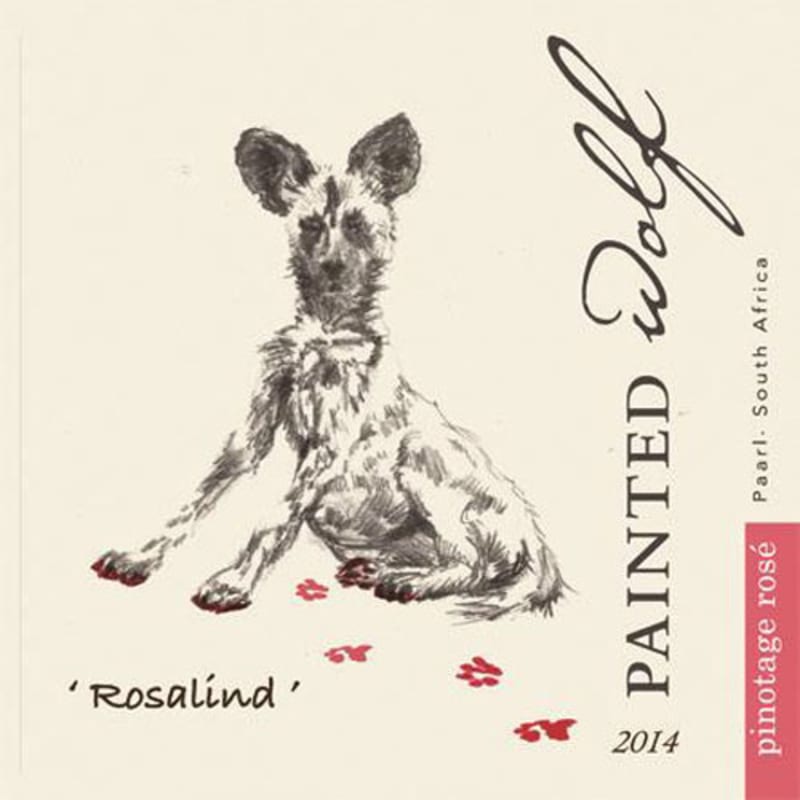 Painted Wolf Rosalind Rose 2014 Front Label