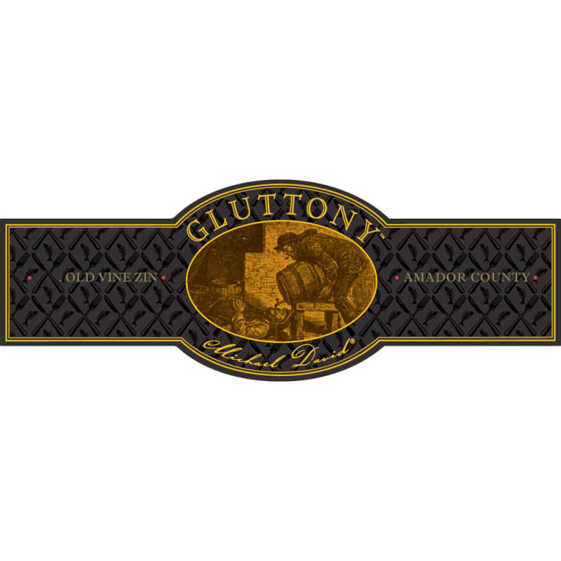 Michael David Winery Gluttony Zinfandel 2013 Front Label