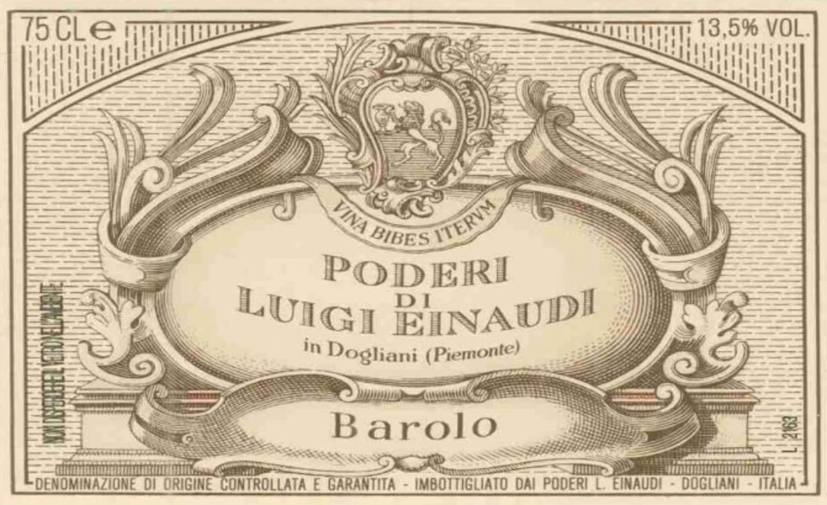 Luigi Einaudi Piemonte Barbera 2010 Front Label