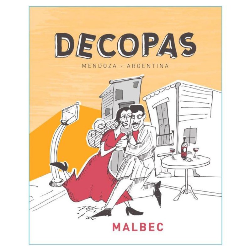 Trivento Decopas Malbec 2014 Front Label
