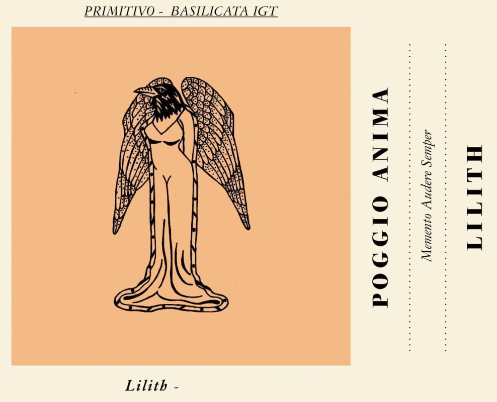 Poggio Anima Basilicata Lilith Rosso Primitivo 2012 Front Label