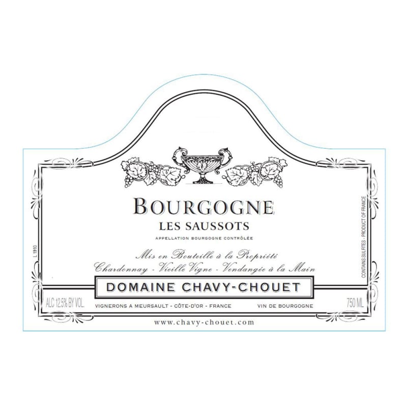 Chavy-Chouet Les Saussots Bourgogne Blanc 2014 Front Label