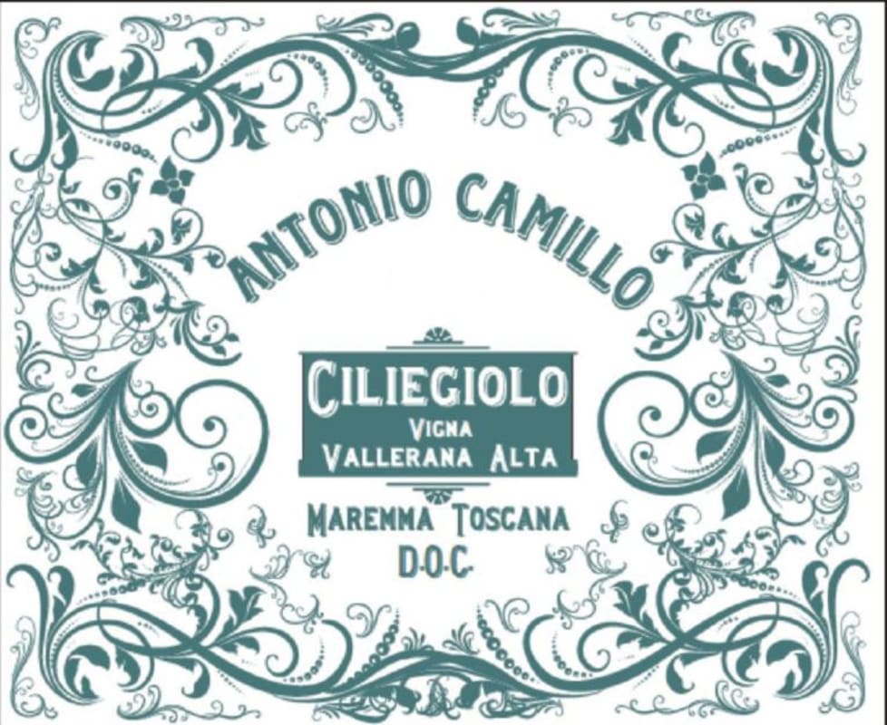 Antonio Camillo Vallerana Alta Ciliegiolo Maremma Toscana 2012 Front Label