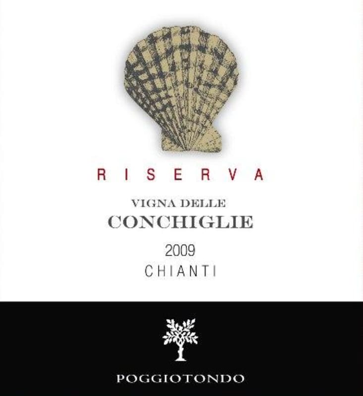 Poggiotondo Vigna delle Conchiglie Riserva 2009 Front Label