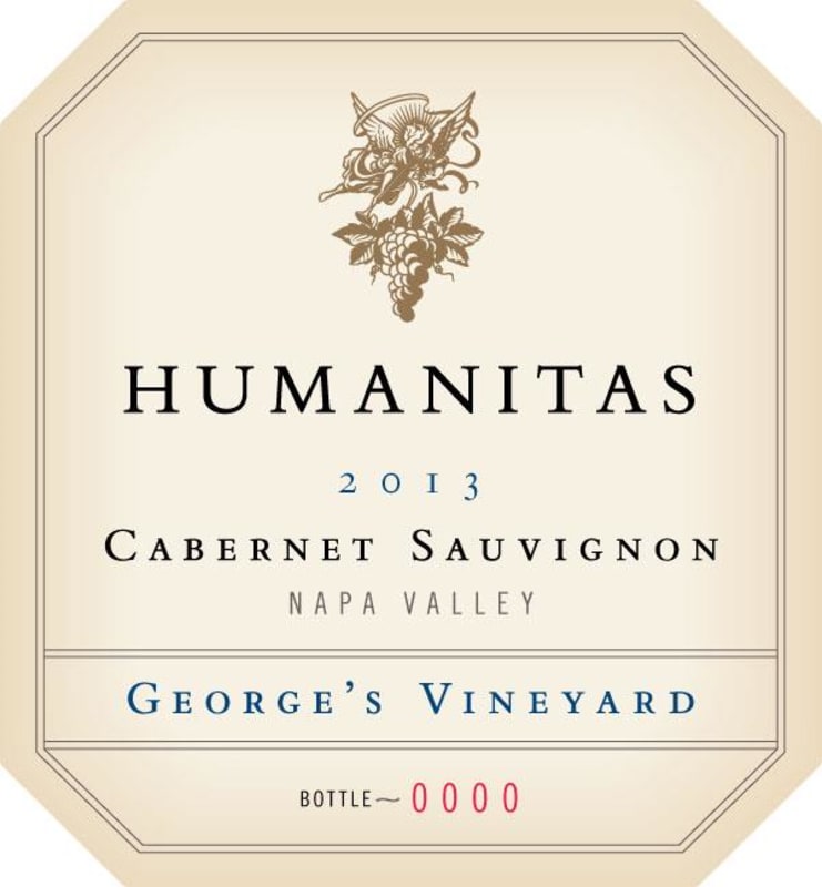 Humanitas George's Vineyard Cabernet Sauvignon 2013 Front Label