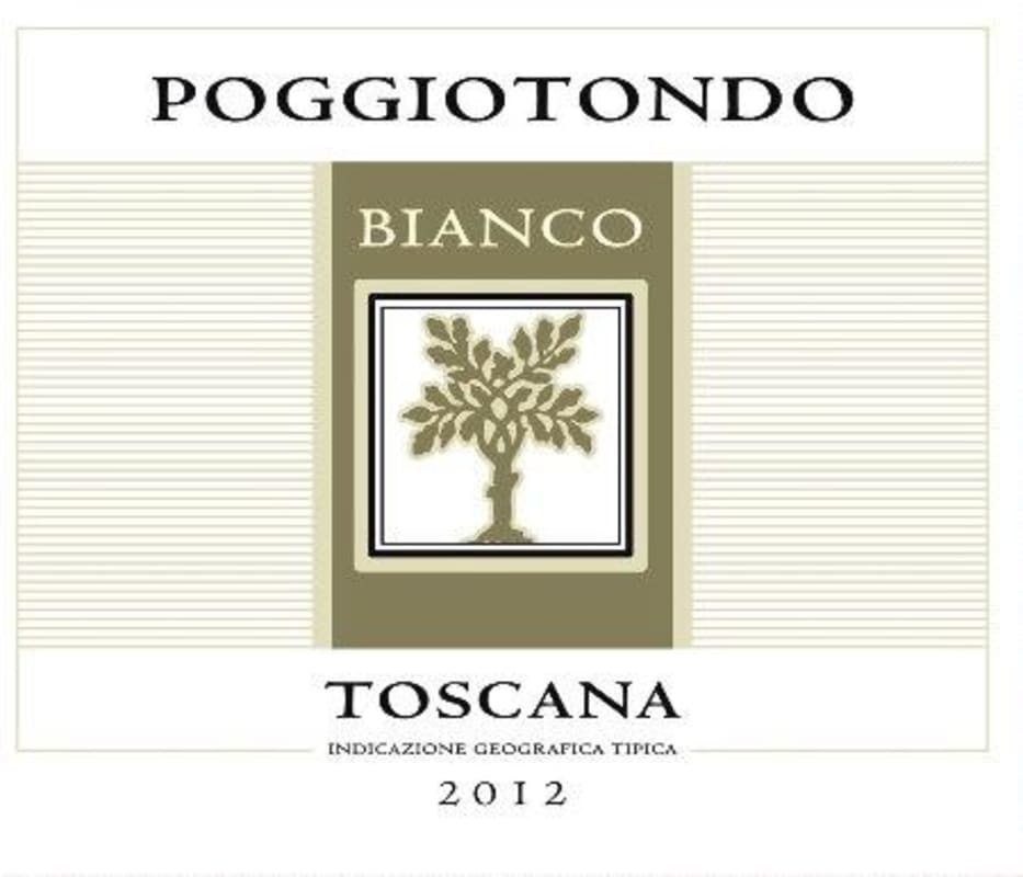 Poggiotondo Toscana Bianco 2012 Front Label