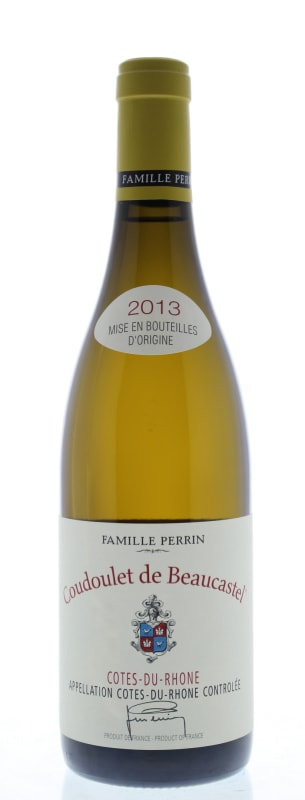 Chateau de Beaucastel Coudoulet Blanc 2013 Front Bottle Shot