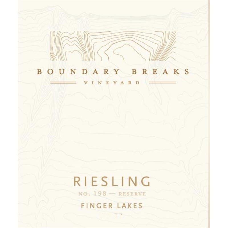 Boundary Breaks No.198 Reserve Riesling 2012 Front Label