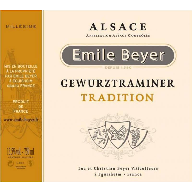 Domaine Emile Beyer Tradition Gewurztraminer 2013 Front Label