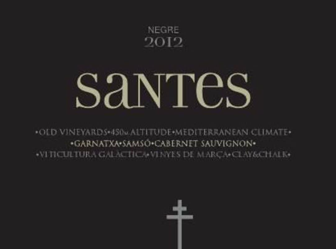 Portal del Montsant Santes Negre 2012 Front Label