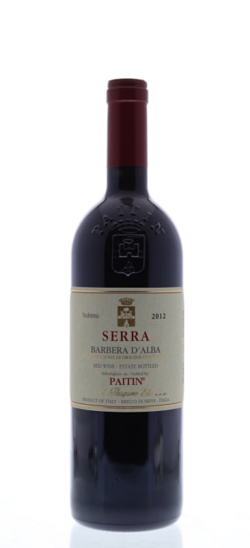 Paitin Serra Barbera d'Alba 2012 Front Bottle Shot