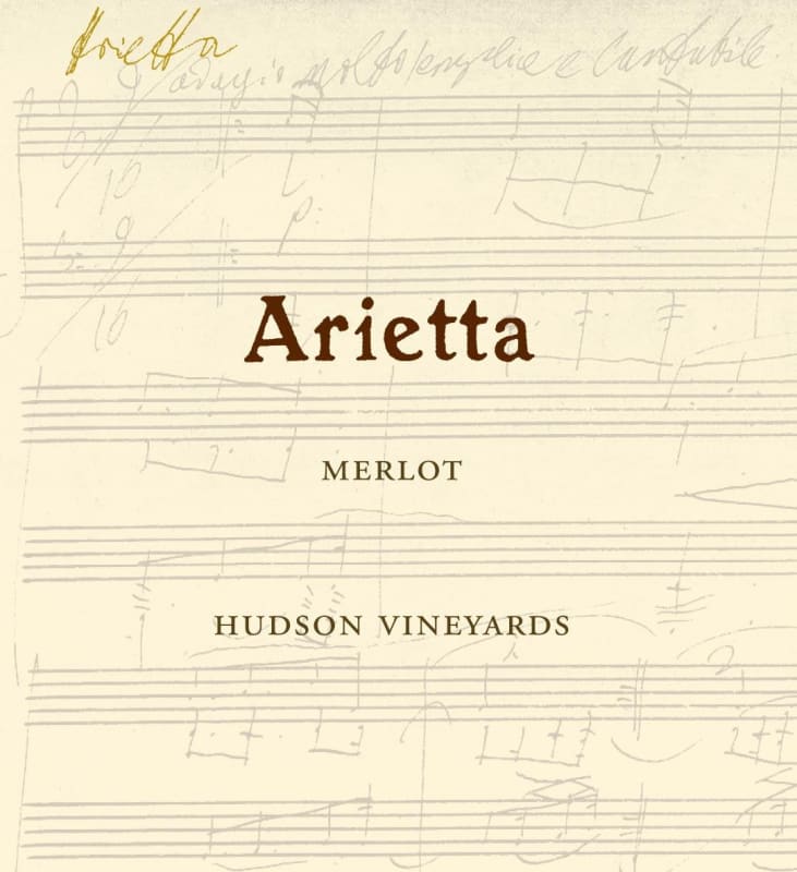 Arietta Hudson Vineyards Merlot 2013 Front Label