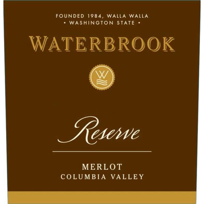Waterbrook Reserve Merlot 2012 Front Label