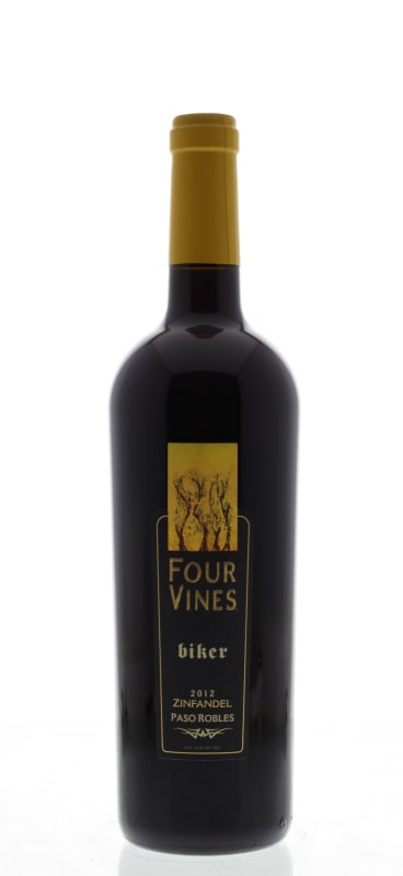 Four Vines The Biker Zinfandel 2012 Front Bottle Shot