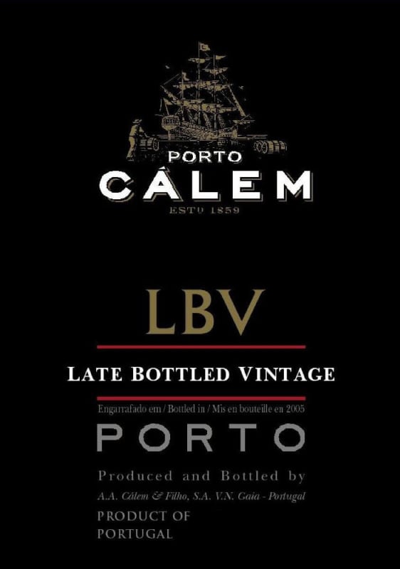 Calem Late Bottled Vintage Porto 2004 Front Label