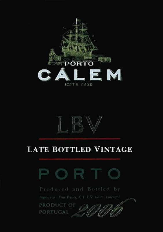Calem Late Bottled Vintage Porto 2006 Front Label