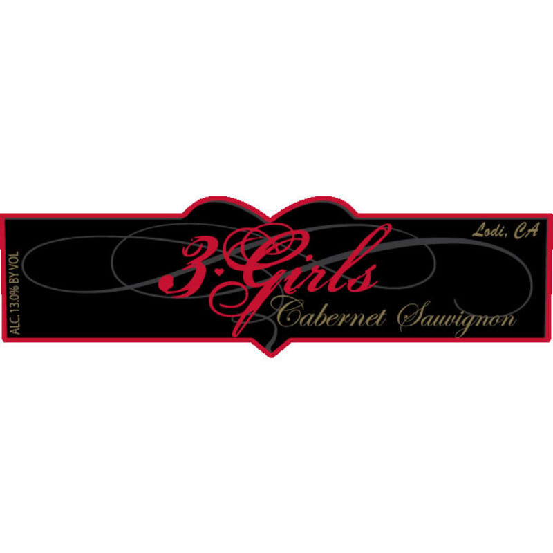 3 Girls Cabernet Sauvignon 2014 Front Label