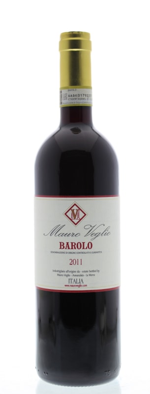 Mauro Veglio Barolo 2011 Front Bottle Shot