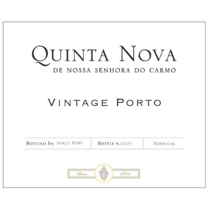 Quinta Nova Vintage Port 2009 Front Label