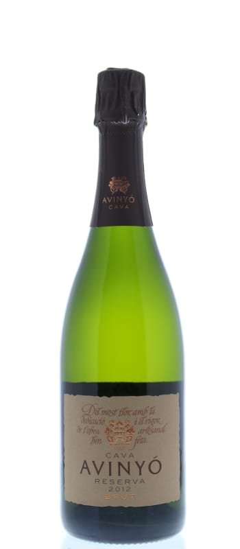 Avinyo Brut Reserva Cava 2012 Front Bottle Shot