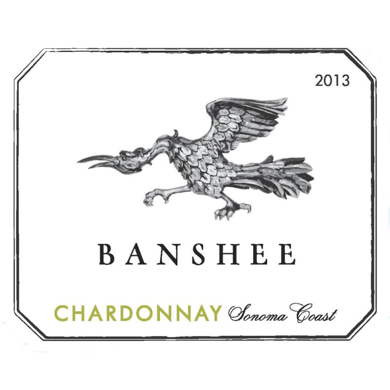 Banshee Sonoma Coast Chardonnay 2013 Front Label