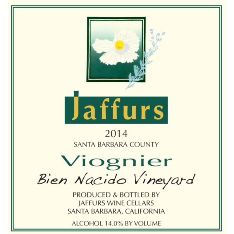 Jaffurs Viognier 2014 Front Label