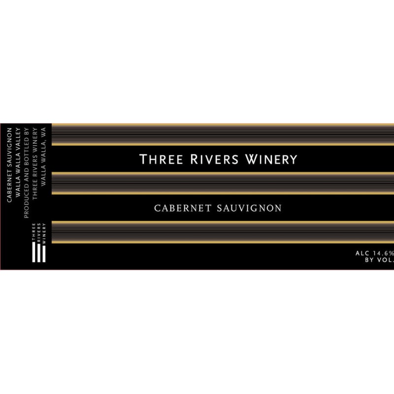 Three Rivers Columbia Valley Cabernet Sauvignon 2012 Front Label