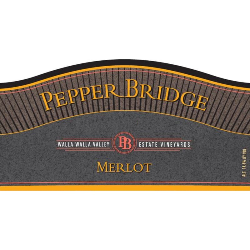 Pepper Bridge Winery Merlot 2012 Front Label