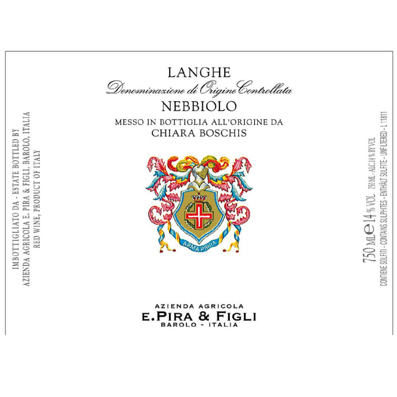 E. Pira e Figli Langhe Nebbiolo 2012 Front Label