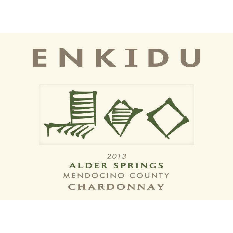 Enkidu Alder Springs Chardonnay 2013 Front Label
