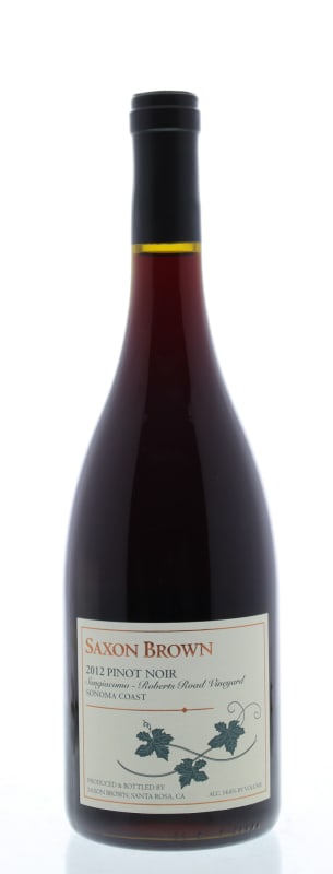 Saxon Brown Sangiacomo Roberts Road Vineyard Pinot Noir 2012 Front Bottle Shot