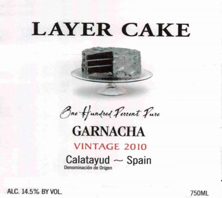 Layer Cake Calatayud Garnacha 2010 Front Label