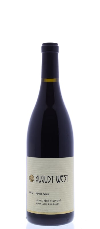 August West Sierra Mar Pinot Noir 2012 Front Bottle Shot