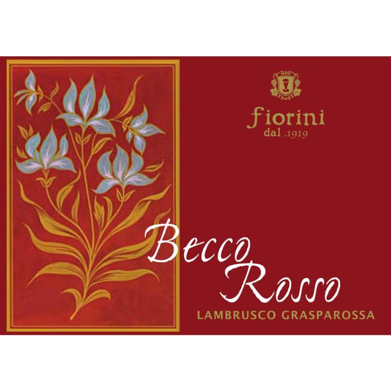 Fiorini Lambrusco Becco Rosso 2014 Front Label