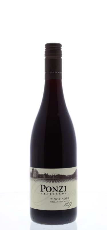 Ponzi Willamette Valley Pinot Noir 2013 Front Bottle Shot