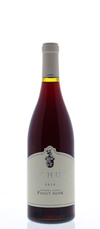Schug Sonoma Coast Pinot Noir 2014 Front Bottle Shot