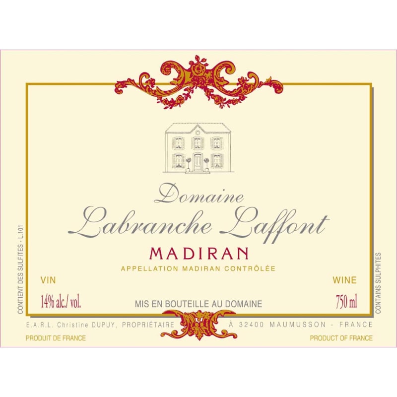 Domaine Labranche Laffont Madiran 2011 Front Label