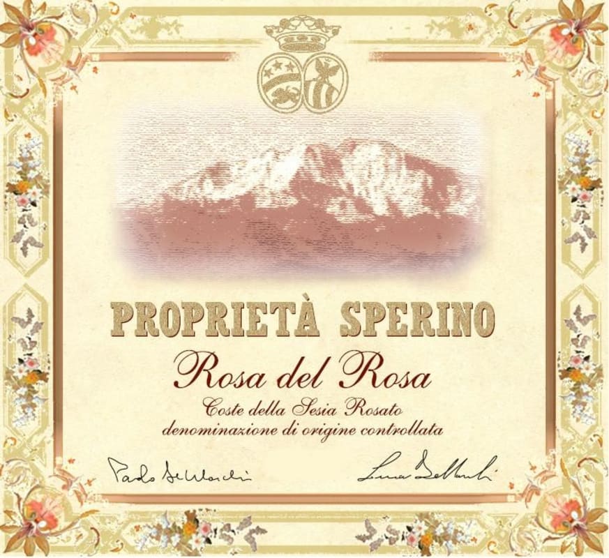 Proprieta Sperino Rosa del Rosa Rosato 2015 Front Label