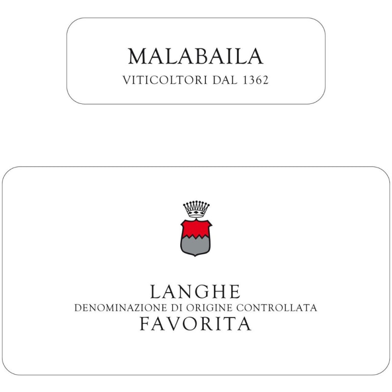 Malabaila Langhe Favorita 2013 Front Label