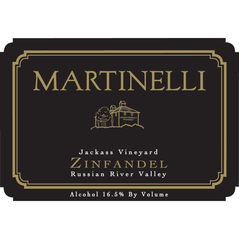 Martinelli Jackass Vineyard Zinfandel 2008 Front Label