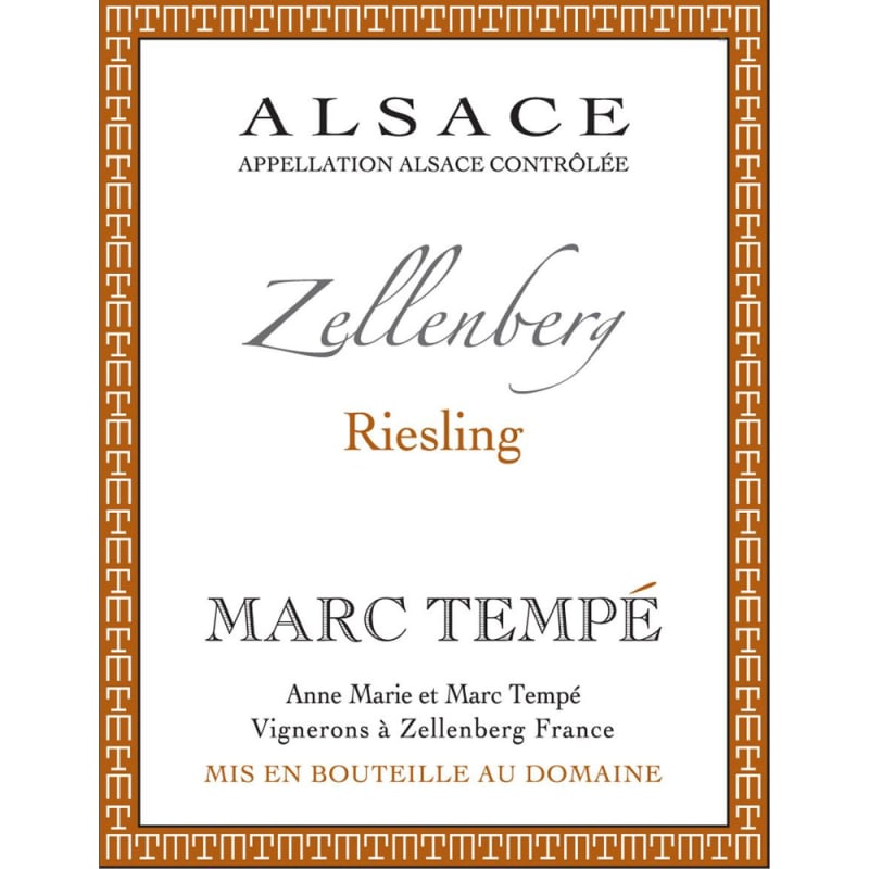 Marc Tempe Zellenberg Riesling 2011 Front Label