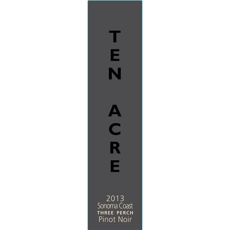 Ten Acre Sonoma Coast Pinot Noir 2013 Front Label