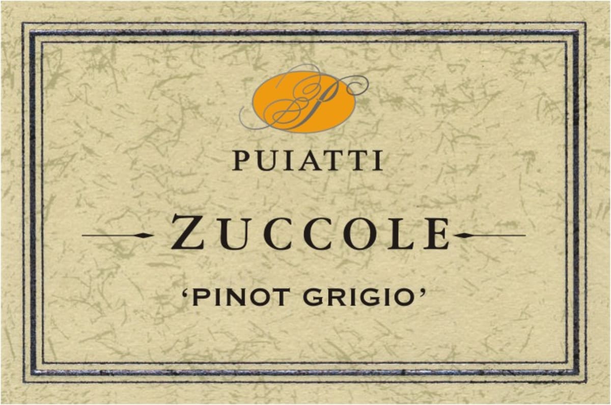Cantina Puiatti Zuccole Pinot Grigio 2010 Front Label