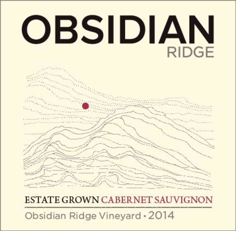 Tricycle Wine Company Obsidian Ridge Cabernet Sauvignon 2014 Front Label