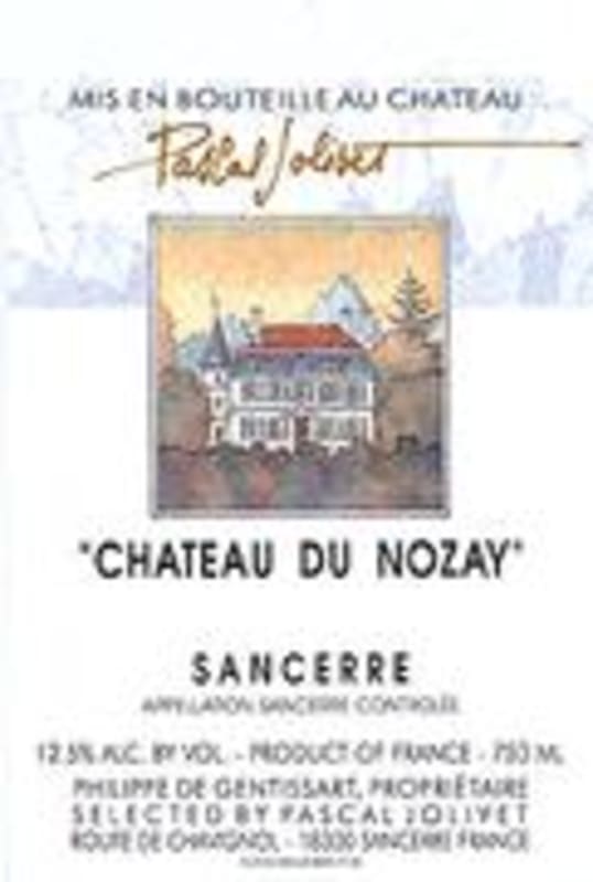 Pascal Jolivet Chateau Du Nozay Sancerre 1998 Front Label