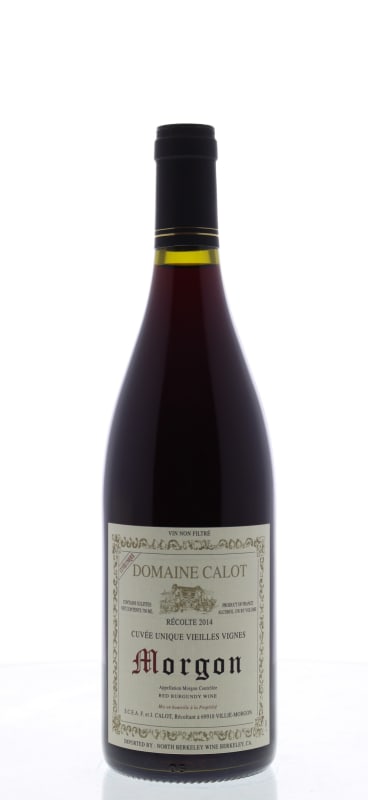 Domaine Calot Morgon Vieilles Vignes Cuvee Unique 2014 Front Bottle Shot