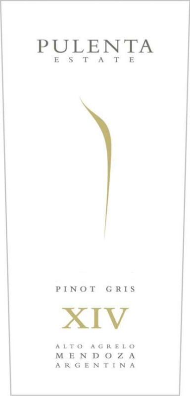 Pulenta XIV Pinot Gris 2011 Front Label